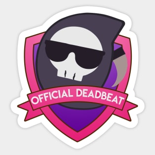 Dead Beat Badge Hololive Calliope Fanbase Sticker